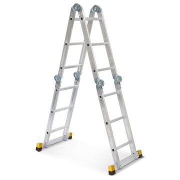 MHT Skypratix Fonksiyonel Aluminyum Katlanır Merdiven 4X5