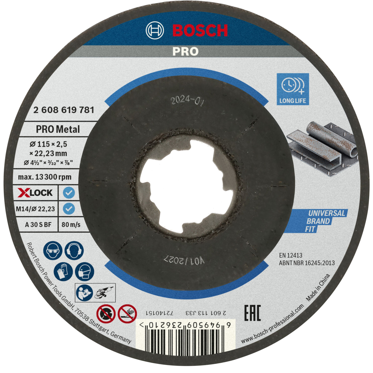 Bosch Aksesuar Pro Metal X-Lock Kesme Taşı 115*2,5Mm Bomb