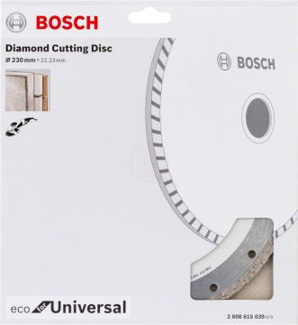 Bosch Elmas Kesme Diski Eco For Universal Turbo 230x22,23 mm (1 Adet) - 2608615039