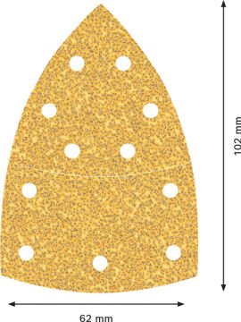 Bosch Zımpara Kağıdı Expert C470 102x62 40 Kum 11 Delikli 10 Lu Paket - 2608900886