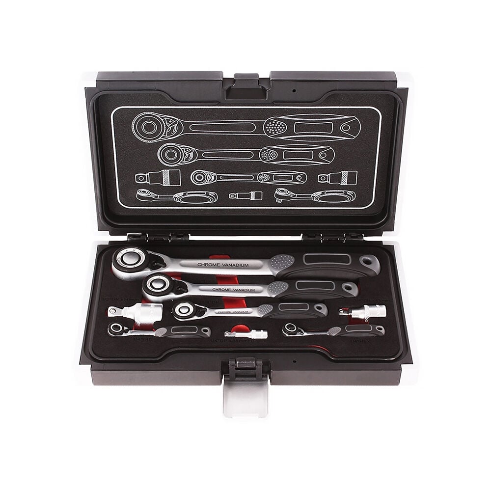 Brio Cırcır Kol Ve Adaptör Seti 8 Parça 1/2 - 1/4 - 3/8
