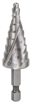 Bosch Spiral Kanallı HSS 9 Kademeli Matkap Ucu Altıgen Şaft Ø4-20 mm - 2608597524