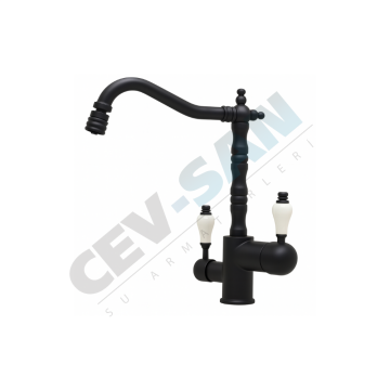 Cevsan Pull-Out Arıtmalı Lavabo Bataryası Siyah