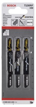 Bosch Dekupaj Testere Bıçağı Special For Ceramics T 130 RIFF 83 mm (3 Adet) - 2608633104
