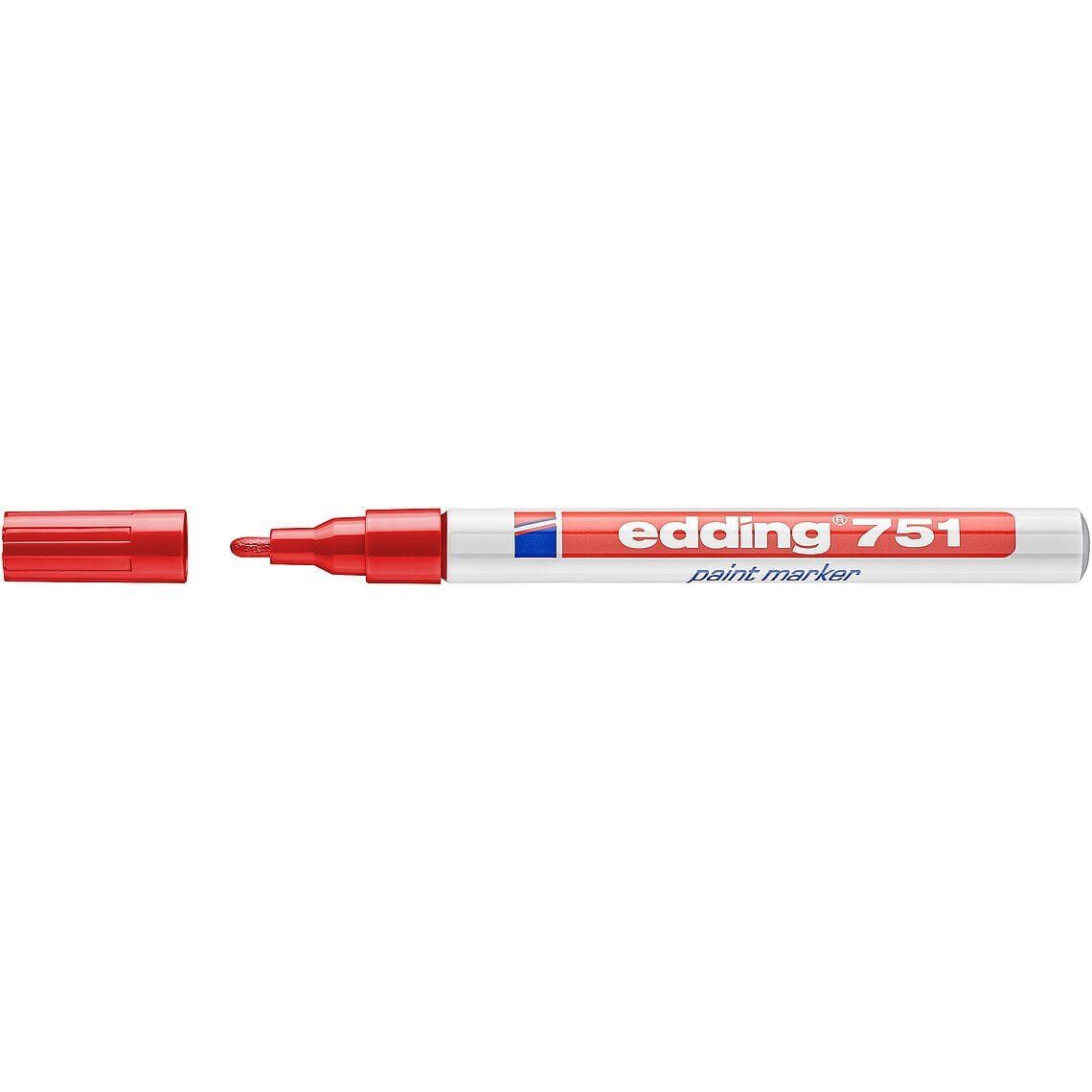 Edding 751 Tam Örtücü Boya Kalemi 1-2 mm Kırmızı