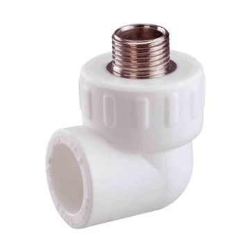 KAS PPRC Dirsek Dış Dişli Beyaz 32 mm x 3/4 İnç