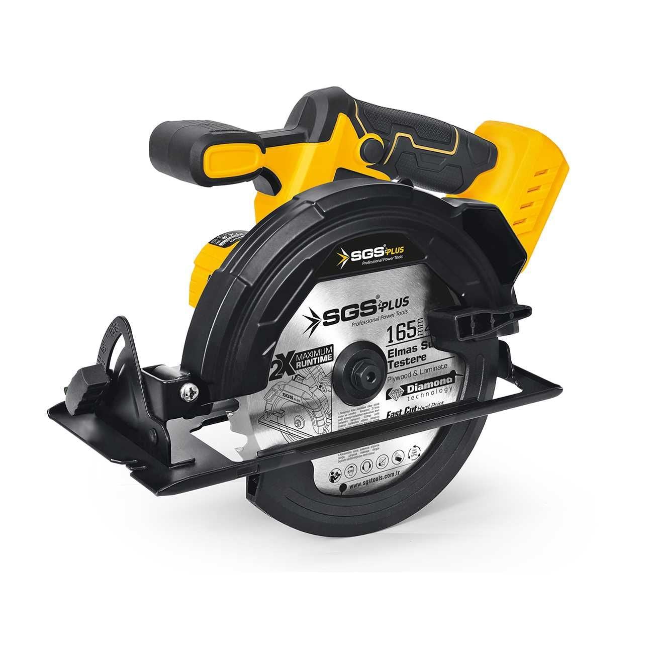 SGS 5541B Akülü Sunta Kesme Makinesi 165 Mm (Kömürsüz Motor) Batarya ve Şarj Cihazı Dahil Değildir