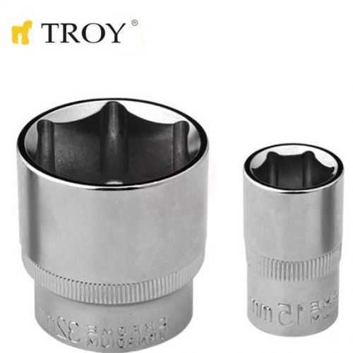 Troy 26181 1/2 İnç Lokma (Ölçü 9mm-Çap 21,8-Uzunluk 38mm)