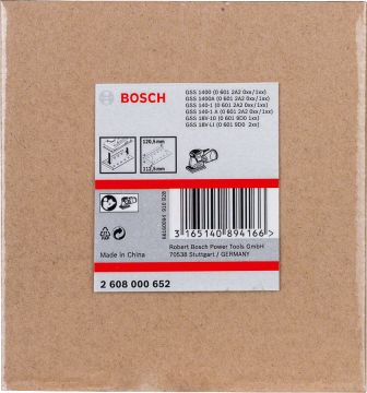 Bosch Zımpara Tabanı Delgeç 120,5x112,5 mm (GSS) - 2608000652