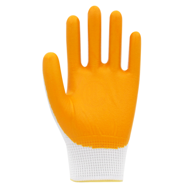 Beybi PN7 Yarı Nitril Kaplı Örgü Polyester Eldiven Sarı No 10
