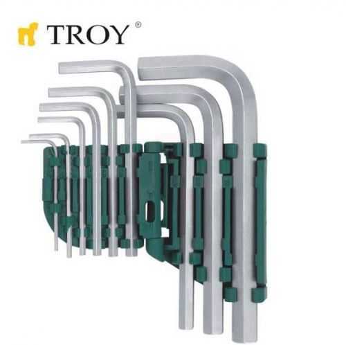 Troy 26201 Allen Anahtar Seti (Düz, 9 Parça)