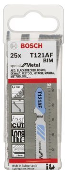 Bosch Dekupaj Testere Bıçağı Speed For Metal T 121 AF 92 mm (25 Adet) - 2608636700