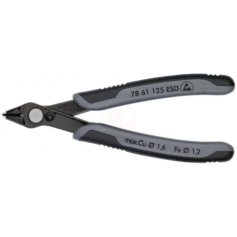 Knipex 78 61 SÜPER KNIPS YAN KESKİ ESD 125 MM - KNI7861125ESD