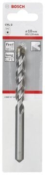 Bosch Beton Matkap Ucu CYL-3 Silver Percussion 10x120 mm - 2608597665