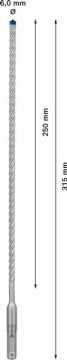 Bosch Kırıcı Delici Uç SDS-Plus-7X Expert 6x315 mm (1 Adet) - 2608900075