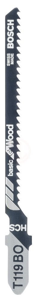 Bosch Dekupaj Testere Bıçağı Basic For Wood T 119 BO 83 mm (100 Adet) - 2608637879