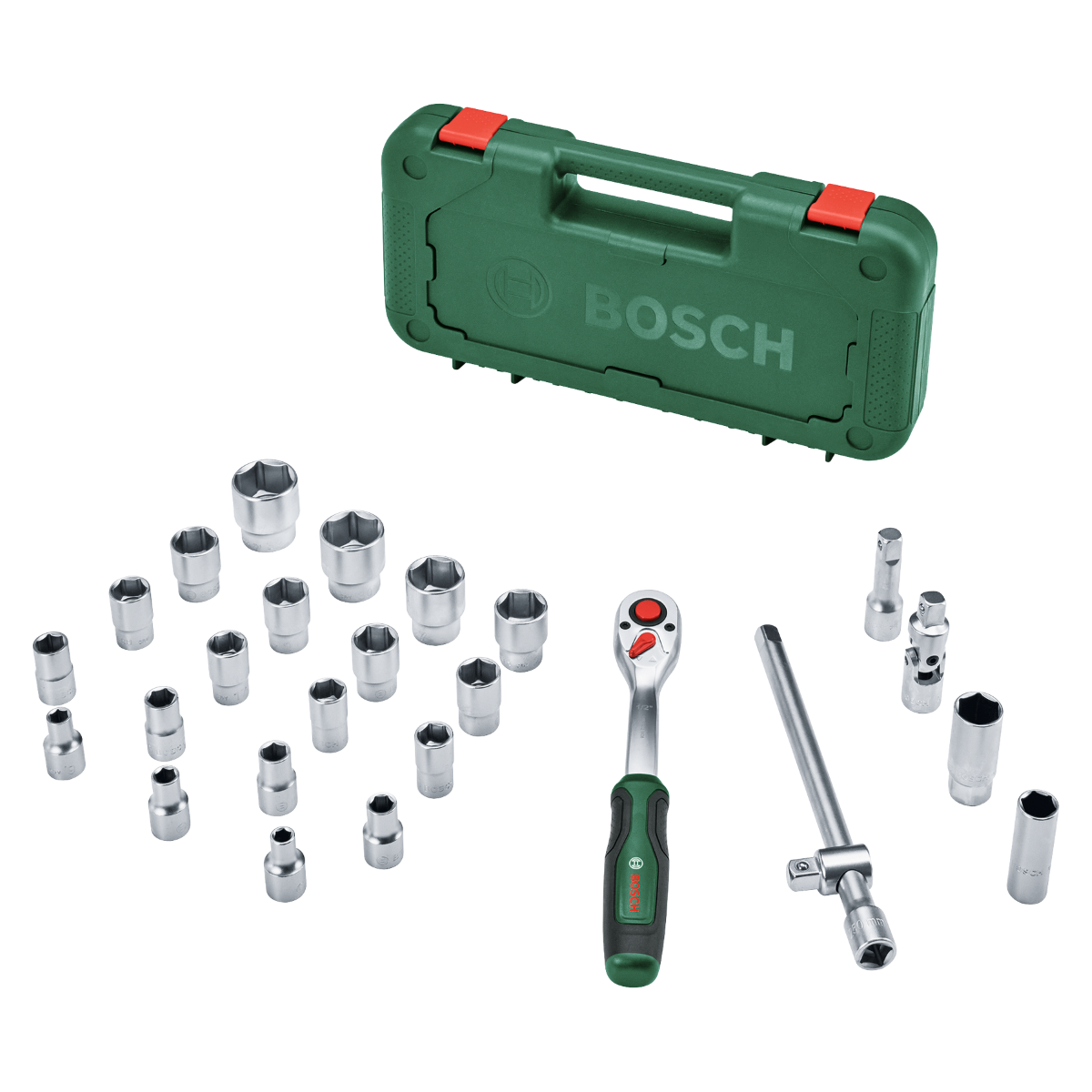 Bosch 1/2'' Cırcırlı Somun Sıkma Seti 25 Parça