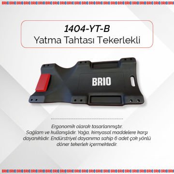 Brio Araç Altı Yatma Tahtası Tekerlekli Tamirci Kızağı 1030X480