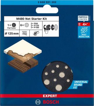 Bosch Ağ Zımpara Expert M480 Set Ø125 mm (7 Parça) - 2608901202