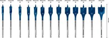 Bosch Ahşap Matkap Uç Expert SCS Yaprak HEX Set (13 Parça) - 2608900336