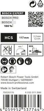 Bosch Dekupaj Testere Bıçağı Expert ExCleanfWood T308B (25 Adet) - 2608900552