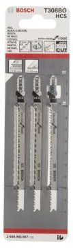 Bosch Dekupaj Testere Bıçağı ExtraClean For Wood T308 BO 117 mm (3 Adet) - 2608663867