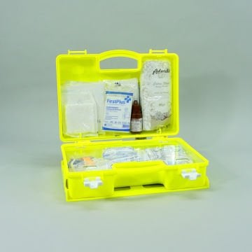 FirstPlus Firstplus İlk Yardım Seti İş Yeri Sarı Çantalı Ve Duvar Monte Aparatlı