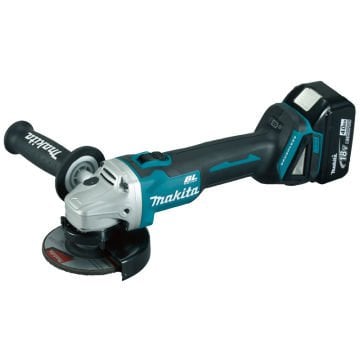 Makita Akülü Avuç Taşlama Makinesi DGA454RFE (2 x 3,0 Ah Akü) (115 mm)