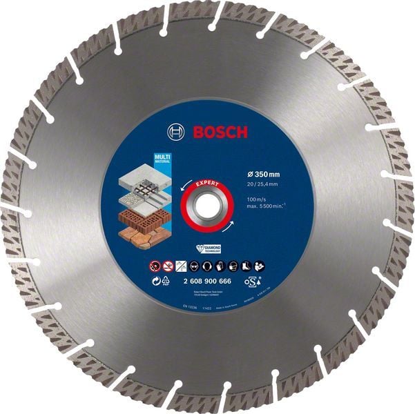 Bosch Elmas Kesme Diski Expert BFUni+M 350x25,40/20 mm - 2608900666