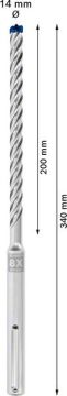 Bosch Kırıcı Delici Uç SDS-Max-8X Expert 14x340 mm (1 Adet) - 2608900207