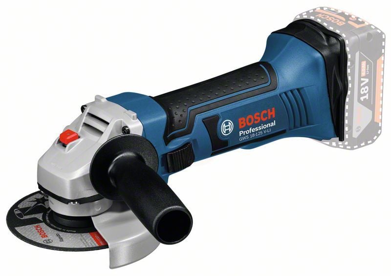 Bosch GWS 18-125 V-LI AKÜLÜ AVUÇ TAŞLAMA AKÜSÜZ - 060193A307