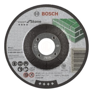 Bosch Taş Kesme Diski Expert For Stone Bombeli 115x22,23x2,5 mm (C 24 R BF) - 2608600004