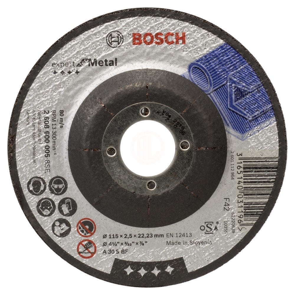 Bosch Metal Kesme Diski Expert For Metal Bombeli 115x22,23x2,5 mm (A 30 S BF) - 2608600005