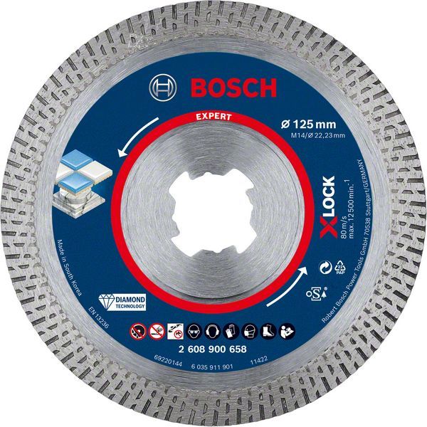 Bosch X-Lock Elmas Kesme Diski Expert BFHaCeram 125 mm - 2608900658