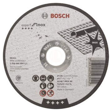 Bosch Paslanmaz Çelik Kesme Diski Expert For Inox Düz 125x22,23x2,0 mm (AS 46 T INOX BF) - 2608600094