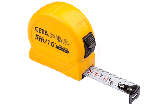 Ceta Form Compact Şerit Metre (Sae/Metrik) 5 M 16 Ft