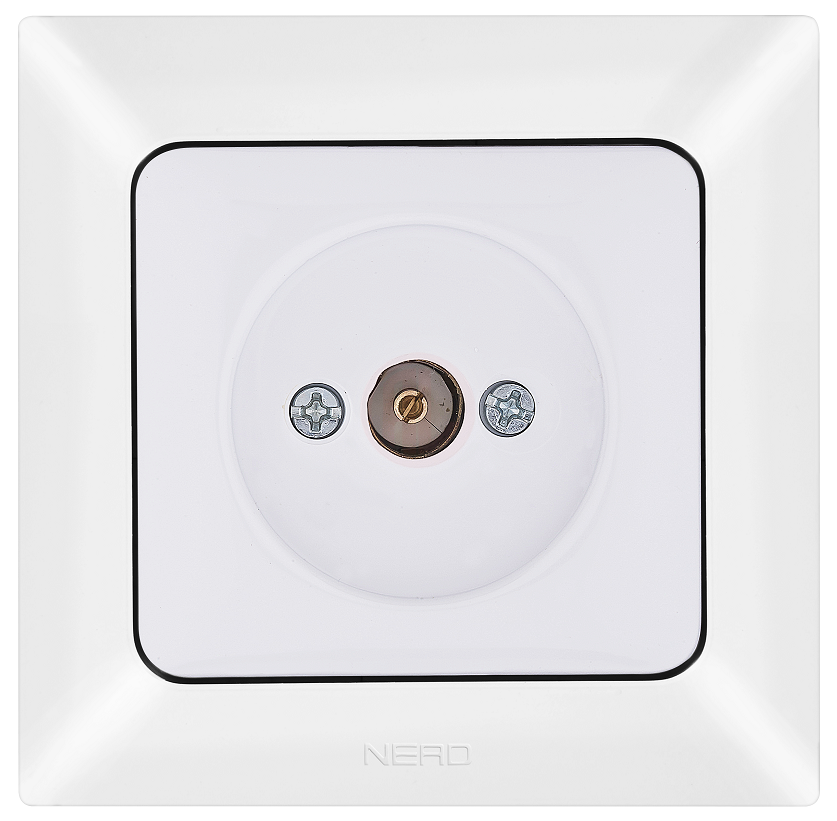 Ne-Ad Aras TV Radyo Elektronik / TV Anten Prizi (Geçişli - Sonlu) Beyaz (Çerçevesiz) - 93-10-07