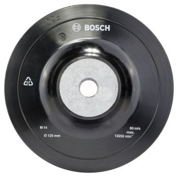 Bosch Fiber Zımpara Diski M14 Flanş Dişli Sert Taban 125 Mm - 2608601784