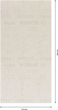 Bosch Ağ Zımpara Expert M480 115x230 mm 100 Kum (10 Adet) - 2608900762