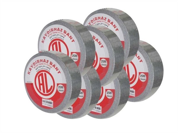 Kaydırmazlık Bandı Gri 50 mm 25 Metre