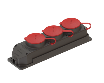 Ne-Ad Kauçuk Grubu / 3x25 A 3 Lü Grup Priz - 4012