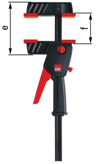 Bessey Cırcır Mekanizmalı Tek El İşkence 150Mm 2000N - BESDUO16-8