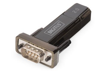 Assmann Digitus Usb 2.0 Rs232 (Seri) Çevirici, Usb A Erkek - Db9 Erkek, Usb Uzatma Kablosu (80Cm) Dahil