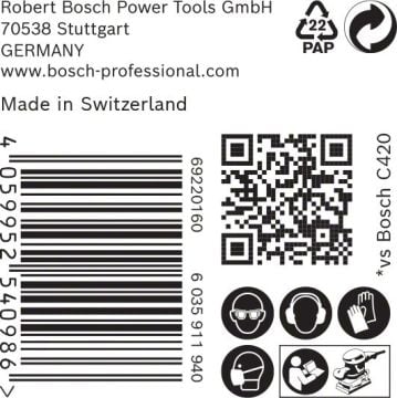 Bosch Ağ Zımpara Expert M480 93x186 mm 400 Kum (50 Adet) - 2608900760