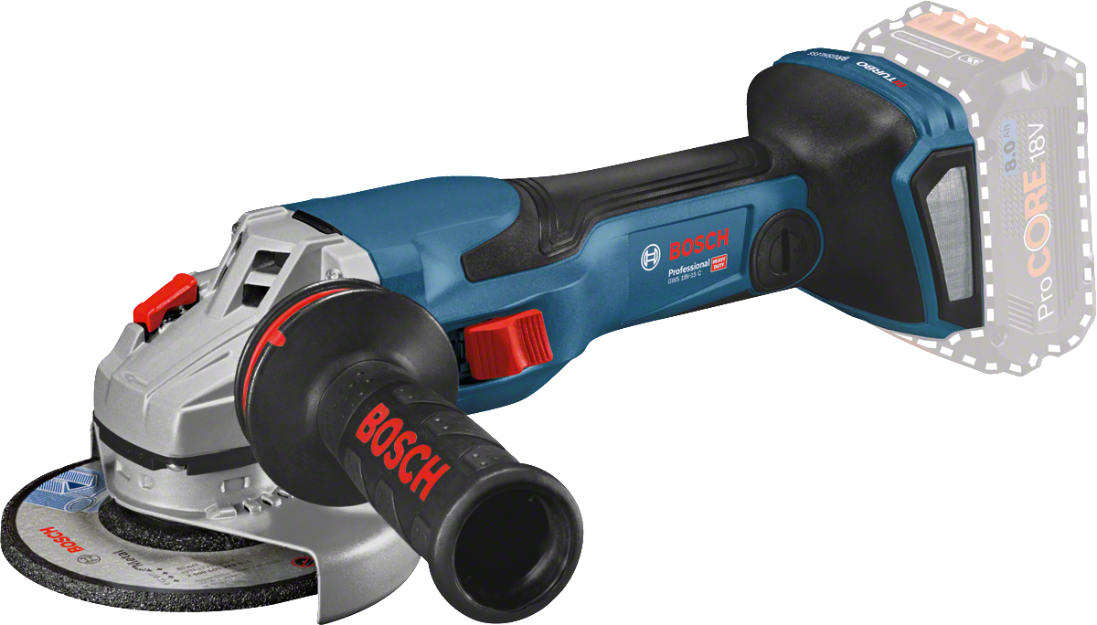 Bosch Akülü Avuç Taşlama Makinesi GWS 18V-15 C (Aküsüz) (125 mm) - 06019H6000