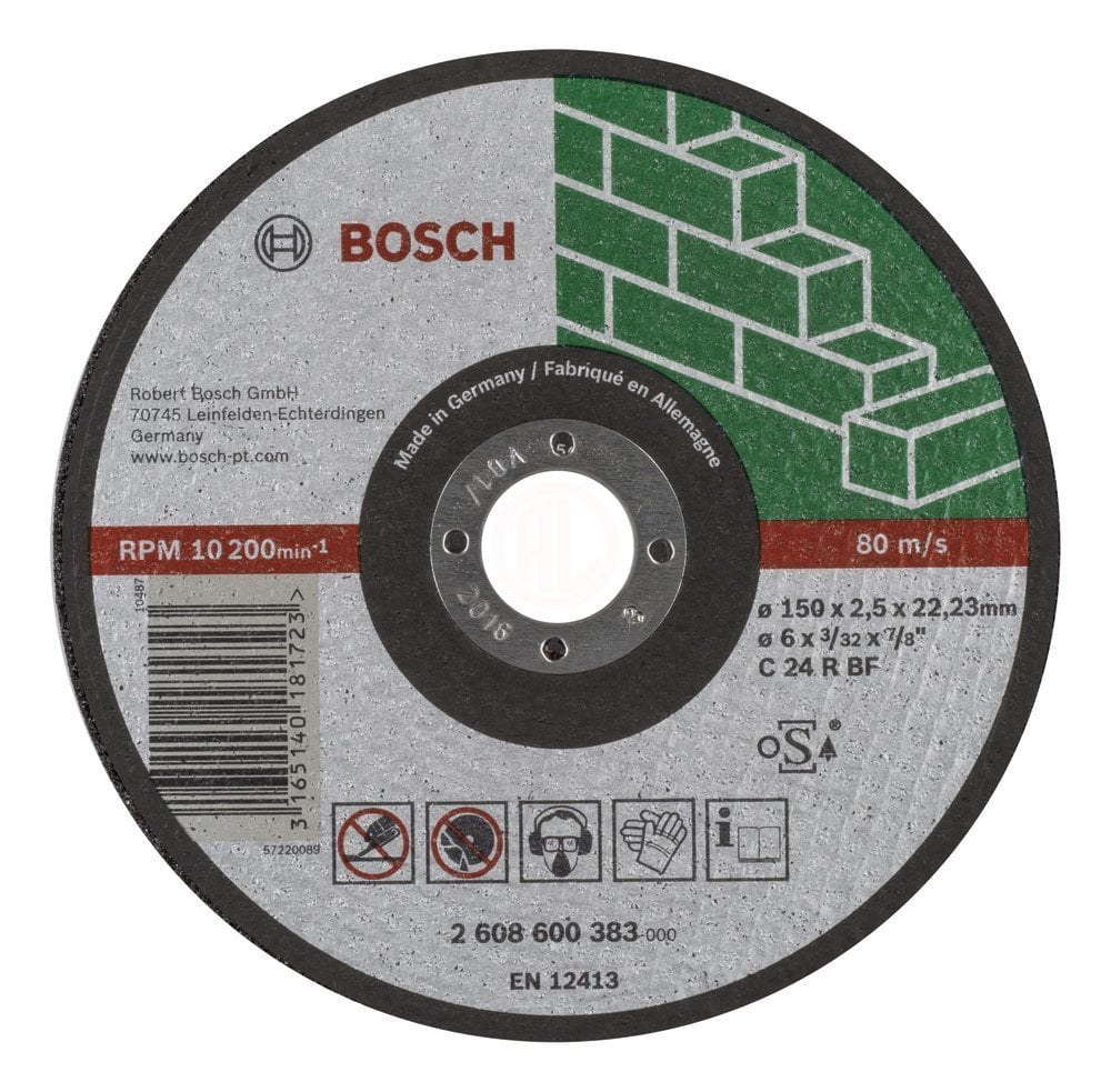 Bosch Taş Kesme Diski Expert For Stone Düz 150x22,23x2,5 mm (C 24 R BF) - 2608600383
