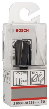 Bosch Çift Oluklu Düz Freze Ucu Standard For Wood 8x18x56 mm - 2608628389