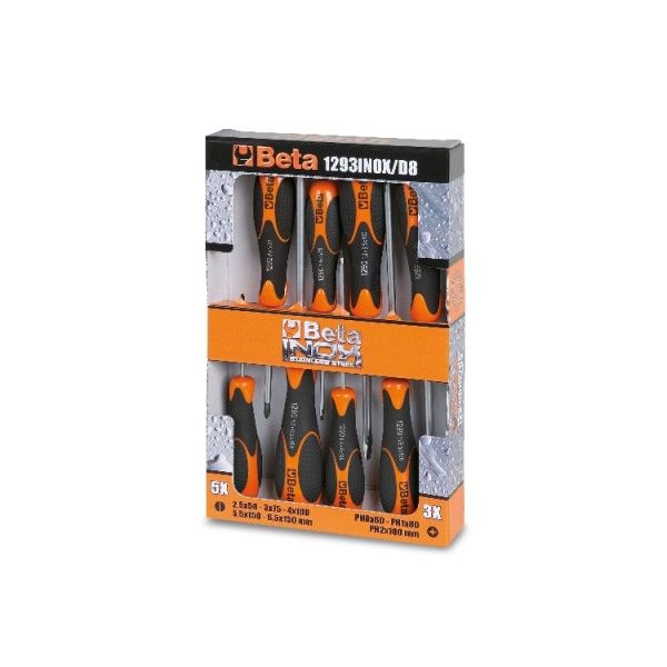 Beta Tornavida Takımı INOX 1293INOX/D8