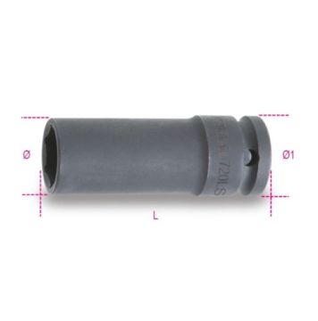 Beta Uzun İnce Tip 1/2 İnç Havalı Lokma 720LS 17 mm