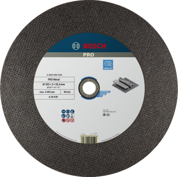 Bosch Metal Kesme Diski Expert For Metal Düz 350x25,4x2,8 mm (A 36 R BF) - 2608600543
